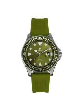 NWT Shield Freedive Quartz Green Dial Men's Watch